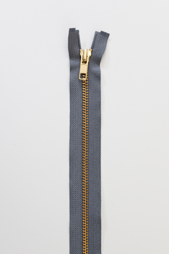 Jacket Zipper - Slate Blue