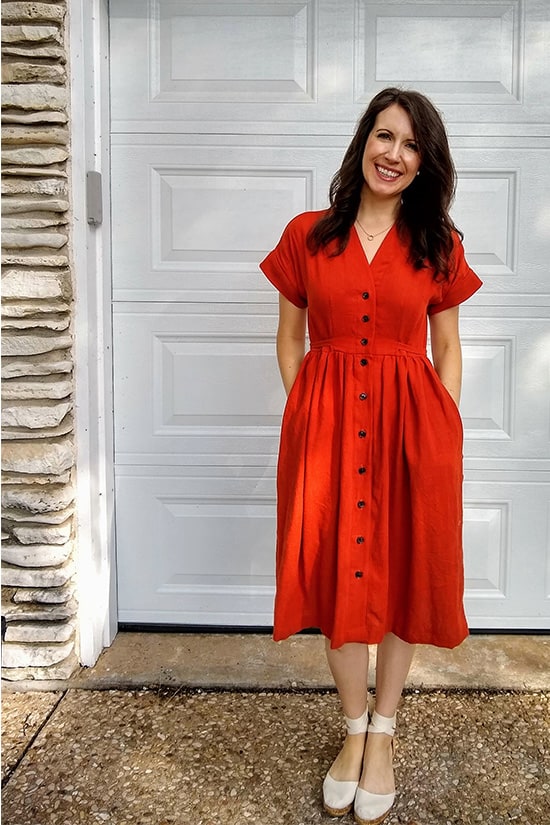 Fringe Dress Hack: Button Front Tutorial - Chalk and Notch