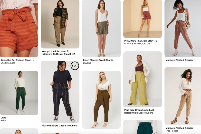A screenshot of a Pinterest board shows ready to wear inspiration for the Crew pattern.