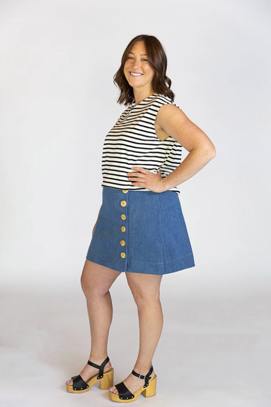 Evelyn Skirt Release Chalk and Notch