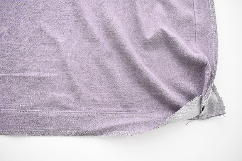 Understitching is shown along the hem of the Evelyn Skirt 