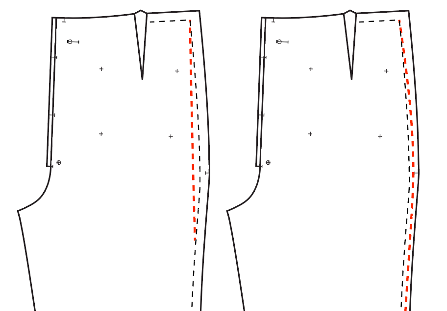 Isle Jeans Fitting and Custom Adjustments - Chalk and Notch